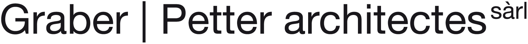 logo graber | petter architectes